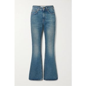 Journey Distressed High-rise Flared Jeans 미드 데님