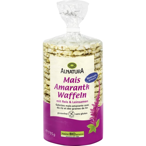 알나투라 Alnatura 스낵 옥수수 아마란스 와플 Meersalz 115g