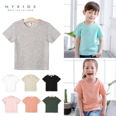 NY KIDS 무지 반팔티(소프트)