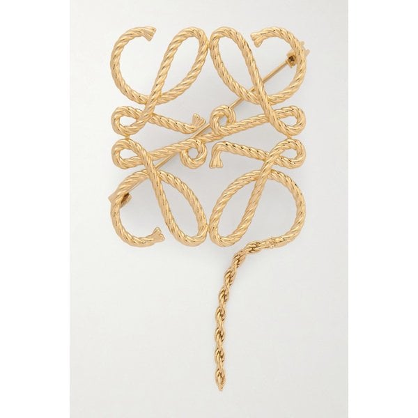 아나그램 로프 골드톤 브로치 46376663162984312