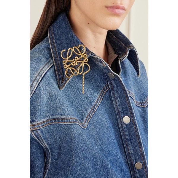 아나그램 로프 골드톤 브로치 46376663162984312