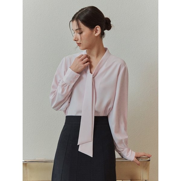 [PINK 단독판매][9컬러] 타이 블라우스
