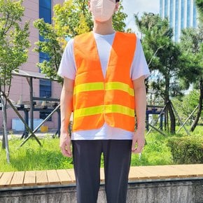 레이어드조끼 민무늬조끼 네오프렌조끼 대형망사조끼 주황색안전조끼 야광조끼주황색 조끼