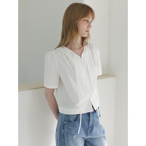 [셀럽 pick]Marie Half-Sleeve Blouse_2colors