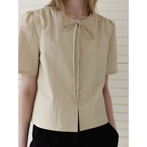 [셀럽 pick]Marie Half-Sleeve Blouse_2colors