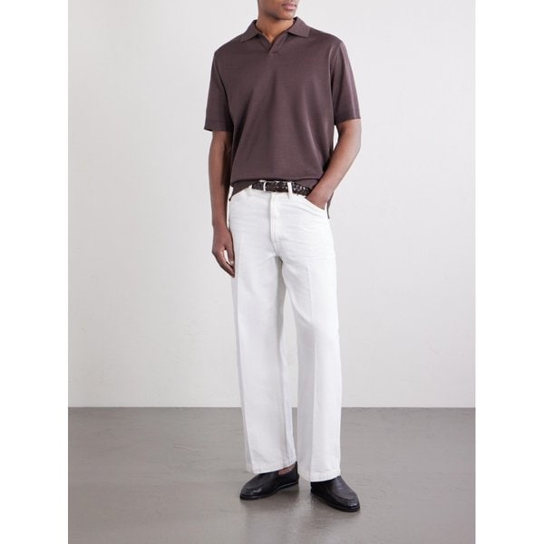 코튼 니트 폴로 셔츠 46376663162968416