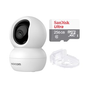 KTC-Z30 홈캠+256GB+투명 무타공 거치대 300만화소 홈카메라 세트
