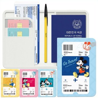  디즈니 정품 미키 미니 마우스 도널드덕 여권 케이스 지갑 구여권 신여권 호환 해킹방지 트래블