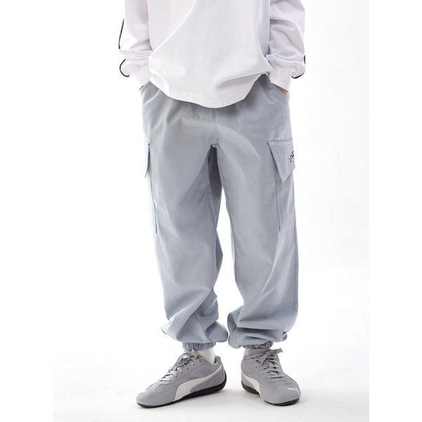 B83 면 카고포인트 팬츠(블루)