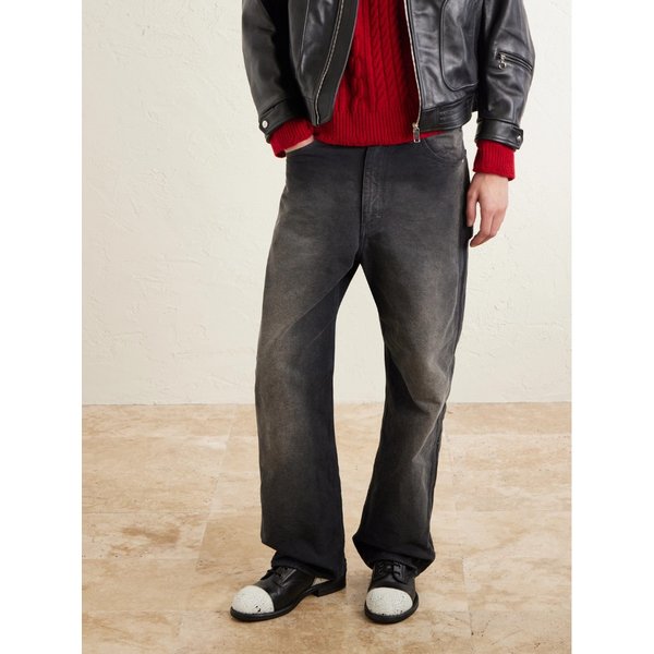 앙팡 리쉬 데프리메 찰리 페인티드 가죽 레이스업 부츠 46376663162916463