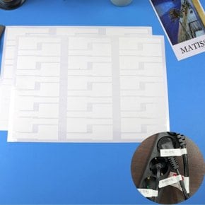부착식 케이블 전선 네임택 이름표 스티커 30P