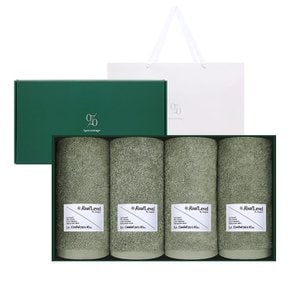 송월타올 1퍼센테이지 아보카도 210g 40수 타올 4P 선물세트
