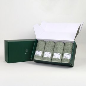 송월타올 1퍼센테이지 아보카도 210g 40수 타올 4P 선물세트