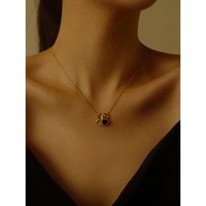 [단독]Heart Clover Necklace Gold