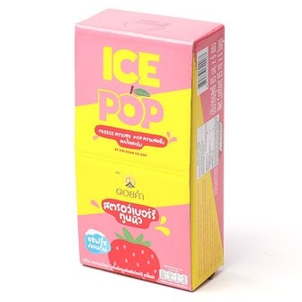 글로벌푸드 아이스팝 딸기 85ml x 6개 / 얼려먹는 천연 과일음료 아이스크림