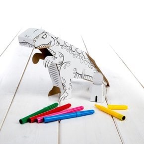 DIY 미술교구 칼라판트 레벨1+ 공룡(6색 컬러펜 포함)