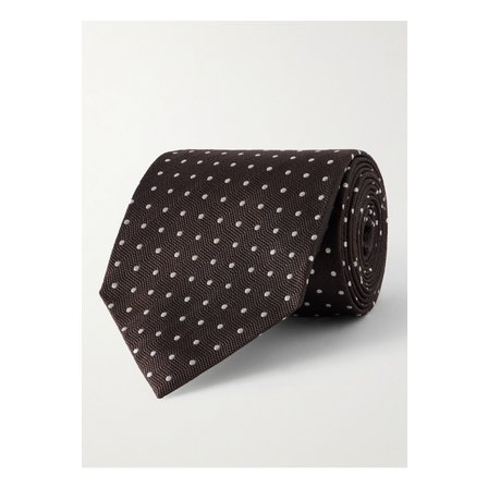 톰포드 폴카 도트 실크 타이 8cm 46376663162880992