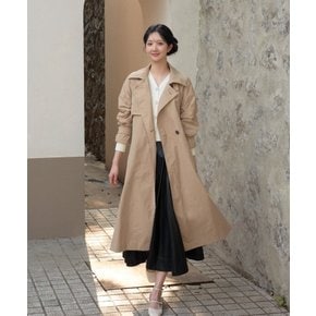 코튼 블렌드 래글런 싱글 트렌치 코트 GR9M0TC921
