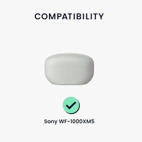 kwmobile 이어폰 케이스 대응 Sony WF-1000XM5 - 무선 실리콘