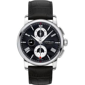 미국 몽블랑 시계 MONTBLANC Mens 4810 Date 크로노그래프 Automatic 스테인리스 스틸 레더 스트