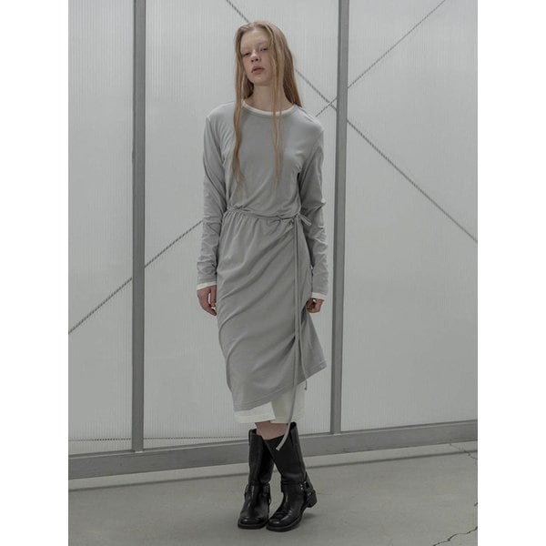 [리퍼브] Strap Loose Fit Maxi One-Piece_LIGHT GRAY