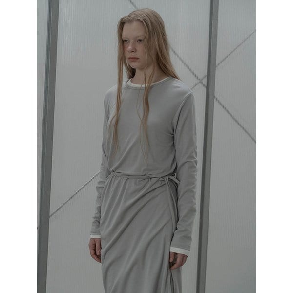 [리퍼브] Strap Loose Fit Maxi One-Piece_LIGHT GRAY