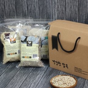 [9/3 순차출고] 직접도정 쌀 잡곡 알뜰선물세트 4kg (찰보리+흑보리+찹쌀+찰현미 각 1kg)