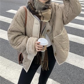 리버시블 누빔 양면 점퍼