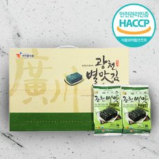 [명절 후 배송][웰굿]HACCP 광천 파래김 선물세트 3호(식탁용김24봉)