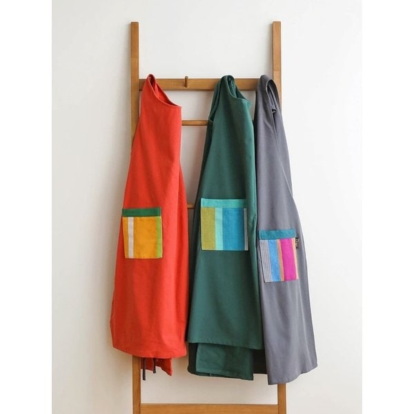 트임 원피스 앞치마 3color