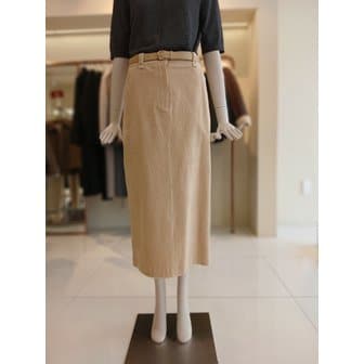 CC콜렉트 [여주점] 씨씨콜렉트 벨티드코듀로이롱스커트 C244msd037