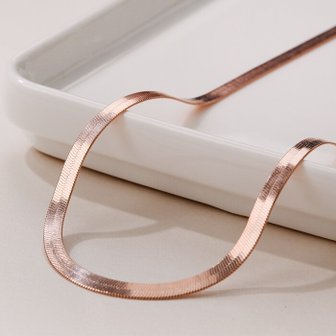 루브르파리 92.5실버 펜네 스네이크 목걸이 NA0324