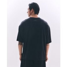 ALI THE GREATEST 오버핏 숏 슬리브 블랙