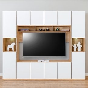 칸트 2400 풀세트 월플렉스 TV장 책장 거실장(상부도어형)
