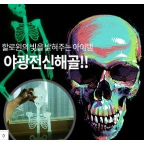 플라이캣 할로윈 야광 해골 전신 1079788