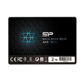 SSD 2TB 3D NAND SATA3 6Gbs 7mm PS4 A55 SP002TBSS3A55S25 실리콘 파워 채용 2.5인치 동작