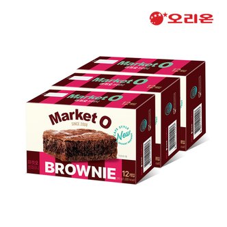  오리온 마켓오 리얼브라우니 12P 240g x 3개