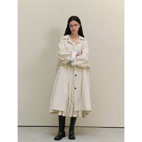 Classic Overfit trench coat - Cream