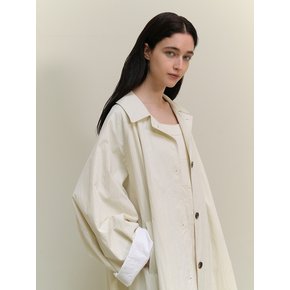 Classic Overfit trench coat - Cream