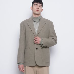 M08 bos wool knit jacket khaki