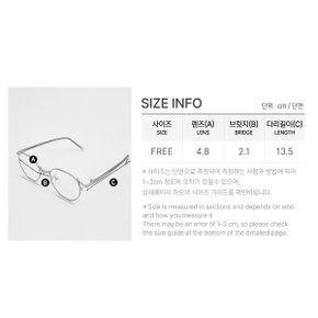 남녀공용 블루라이트 차단 렌즈 메탈 안경테 (FOGL001)