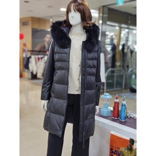 [아날도바시니] 세이브존05 램스킨 폭스퍼 구스다운 점퍼 AW12SZFU84C(1)