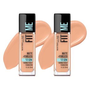 Maybelline 메이블린 뉴욕 핏 미 매트 포어리스 파운데이션 30ml 242 라이트 허니 2개