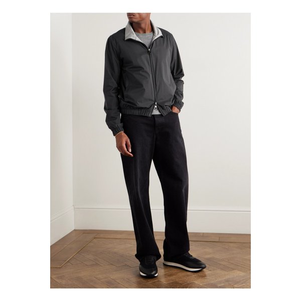 리버시블 윈드메이트 스톰 시스템 나일론 캐시미어 블루종 재킷 46376663162903858