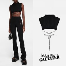 Jean Paul GAULTIER 장폴고티에 타이 트리밍 울 크롭 탑