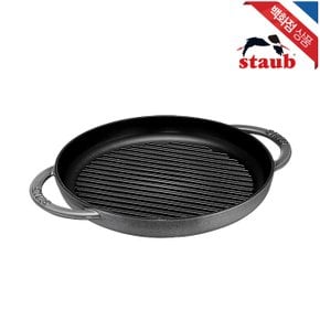 AK분당점 스타우브 스타우브 무쇠 주물 퓨어 그릴팬 26cm 그레이 (ST203018)