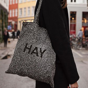 엑스투 헤이 HAY Hay Cotton Bag Black Dot 에코백