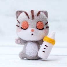 양모펠트 DIY KIT 아기 고양이 냥이 니들펠트 패키지 세트