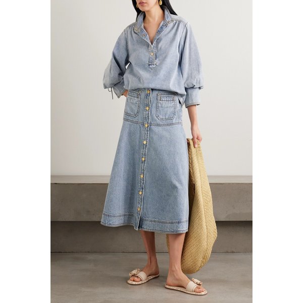 데님 블라우스 라이트 데님 46376663163043398