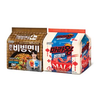 팔도 비빔면II(4입)+비빔면 마라왕(4입)